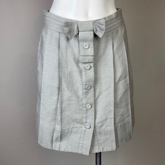 See By Chloe Dresses & Skirts - See By Chloe Linen Bow Button Down Skirt 6
